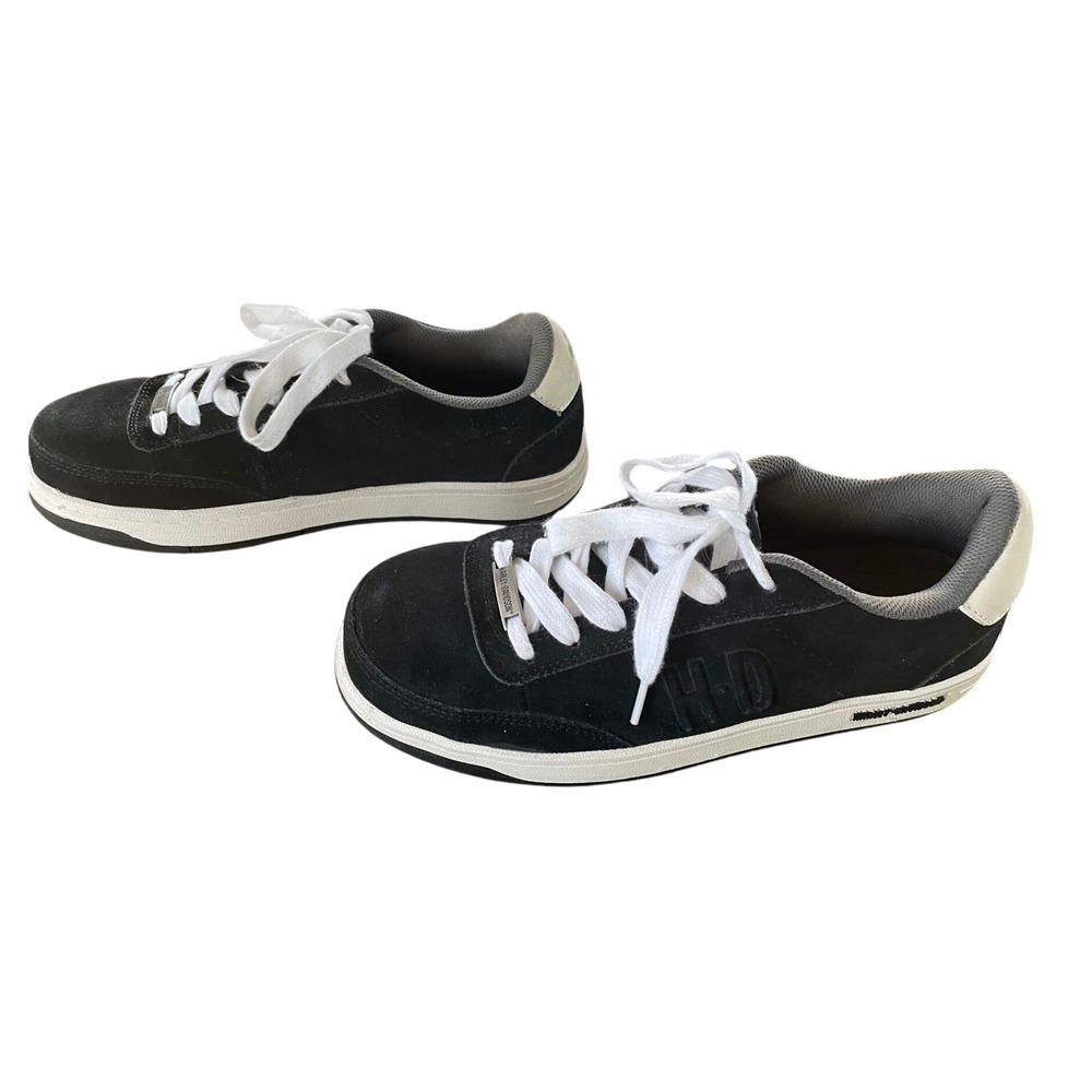 Harley-Davidson Mens Black Suede Steel‎ Toe Sneakers D93027 EH Rated Size 9.5 M